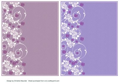 Floral Swirls Backing Sheets