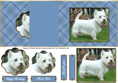 Love Westies - Blue - No Hold Back Fold