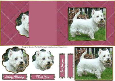 Westie No Hole Fold Back - Mauve
