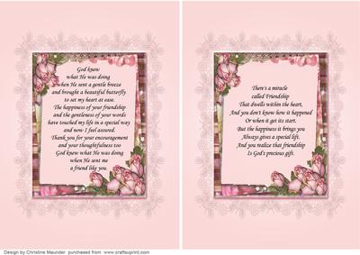 The Miracle of Friendship - Inserts
