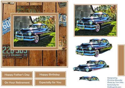 Number Plates - 50's Black Car