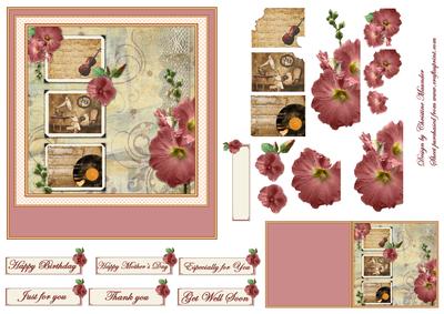 Vintage Floral and Music