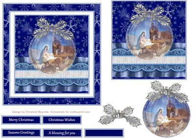 Christmas Bauble Nativity Scene 3