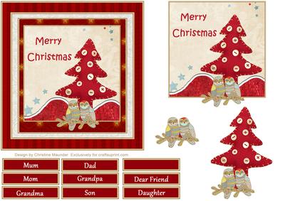 Christmas Tree and Owls