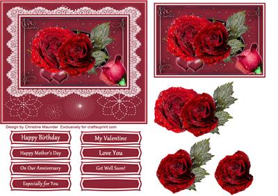 Red Roses and Hearts