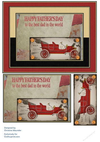 Best Dad - Vintage Car