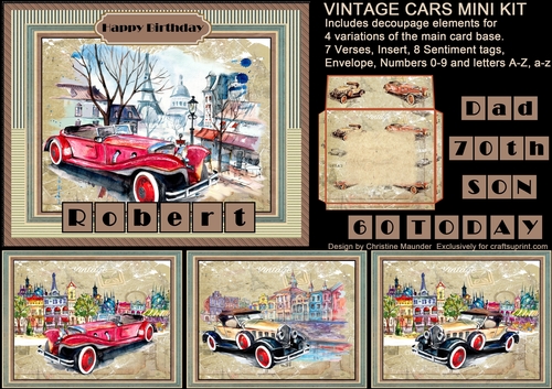 Vintage Cars Mini Kit