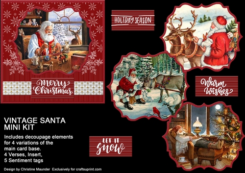 Vintage Santa Mini Kit