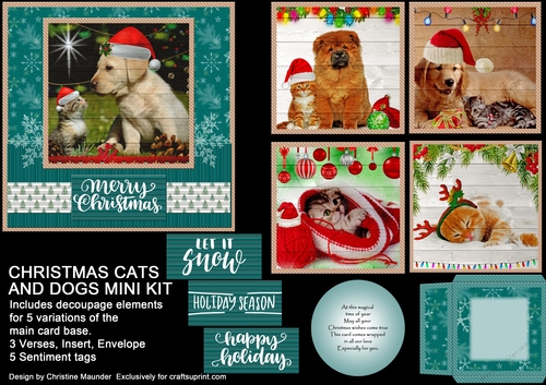 Christmas Cats and Dogs Mini Kit