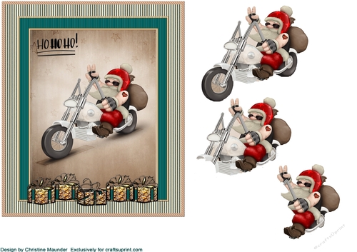 Santa on his Harley