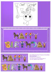 Animal Alphabet Birthday Card with Back Page Colour In