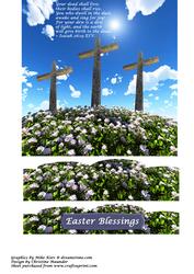 Three Crosses on a Hill