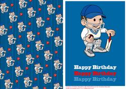 Cricket Boy Backing Sheet