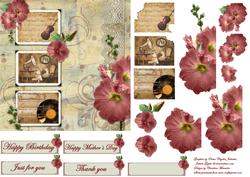 Vintage Music and Flowers