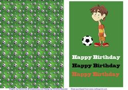 Football Backing Sheet