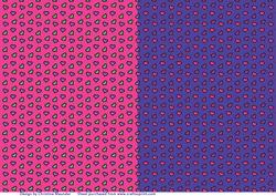 Lots of Hearts - Pink and Purple - Backing Sheets