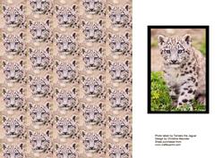 Snow Leapord Cub - Backing Sheet