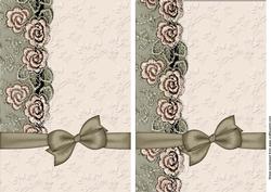 Lace and Flowers Backing Sheet