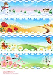 Four Seasons Bookmarks