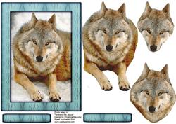 Wild Animal Series - Wolf - Decoupage