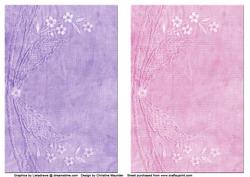Embroidery Floral Backing Sheets