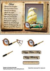 Dad - Ship - Decoupage