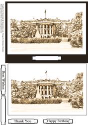 White House - Sepia Sketch