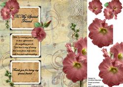 To My Special Friend - Vintage Floral
