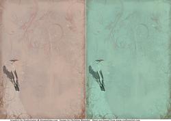 Vintage Bird Backing Sheets