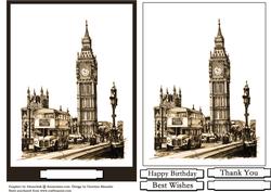 Big Ben -sepia Sketch