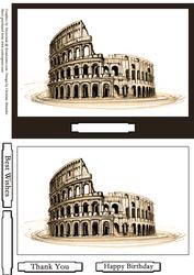 The Coliseum - Sepia Sketch