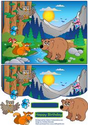 Mountain Critters Envelope Card