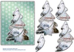 Christmas Tree Winter Scene 2