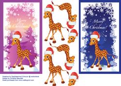 Merry Christmas Baby Giraffe