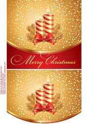 Christmas Candles - Envelope Card