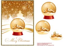 Merry Christmas Snow Globe