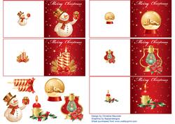 Christmas Gift Cards - Decoupage