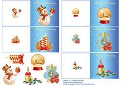 Christmas Gift Cards - Decoupage
