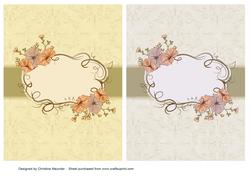 Floral Back Sheets - Yellow Tones