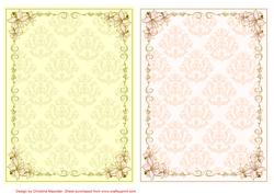 Floral Backing Sheets - Yellow Tones