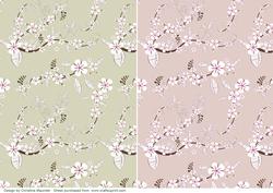 Japanese Floral Backing Sheets