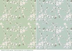 Japanese Floral Backing Sheets