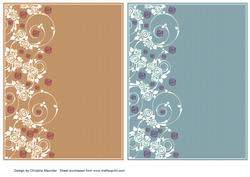 Floral Swirls Backing Sheets