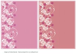 Floral Swirls Backing Sheets