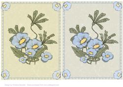 Floral Vintage Backing Sheets 3
