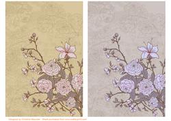 Floral Vintage Backing Sheets 4