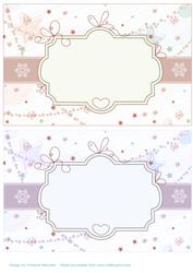 Christmas Frames with Snowflakes