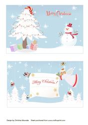 Christmas Angel and Christmas Tree