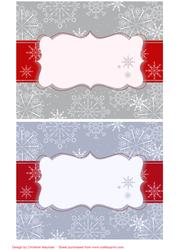 Christmas Frames with Snowflakes 2
