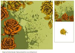Vintage Roses Backing Sheet